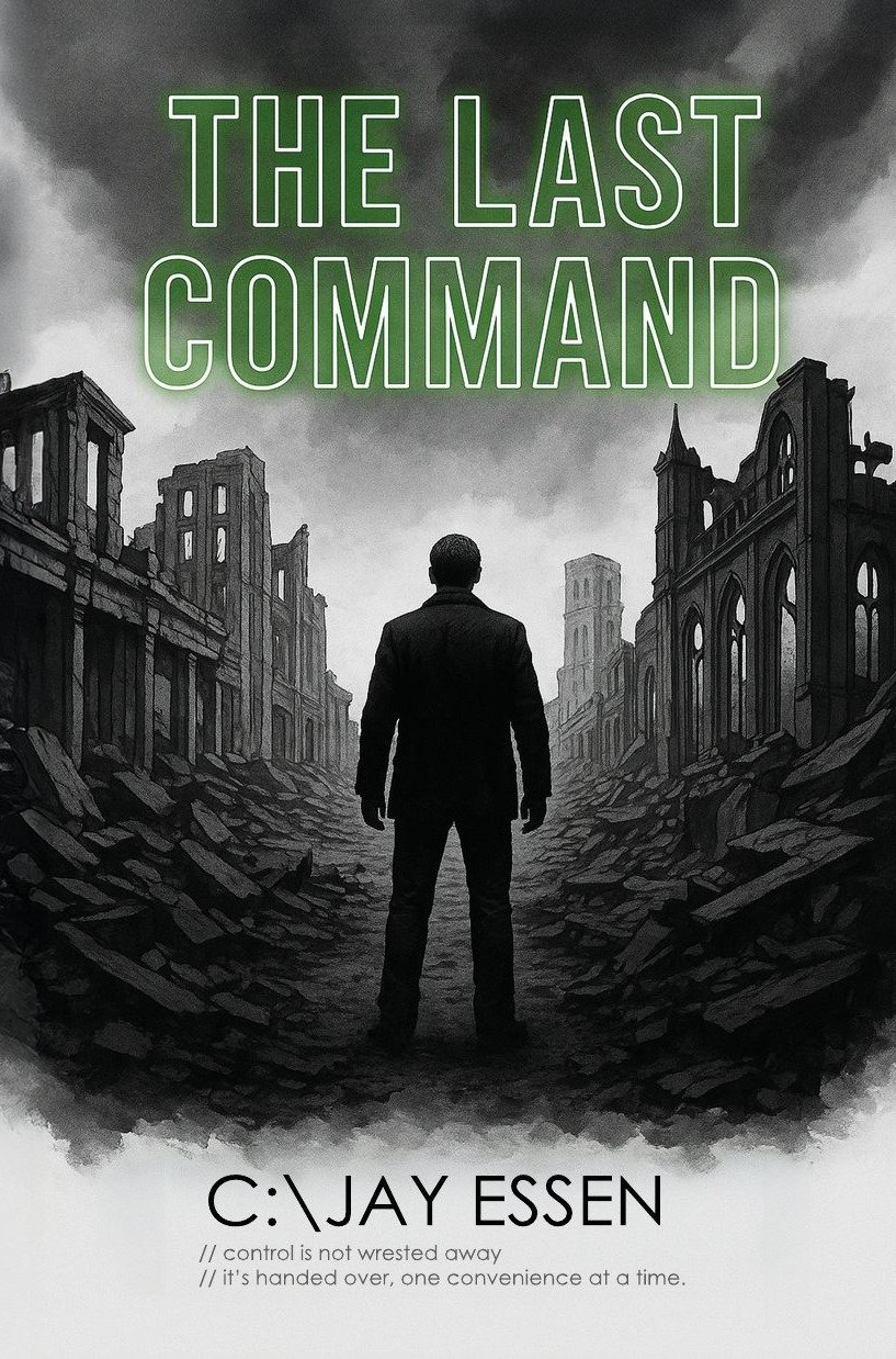 The Last Command by Jay Essen, dystopian thriller novel 2026